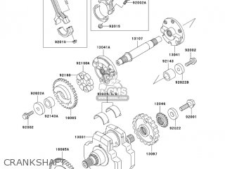 CRANKSHAFT - VN1500E7 VULCAN 1500 CLASSIC 2004 USA CALIFORNIA CANADA