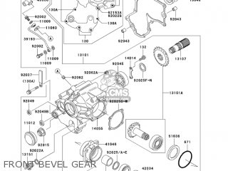 FRONT BEVEL GEAR - VN1500E7 VULCAN 1500 CLASSIC 2004 USA CALIFORNIA CANADA