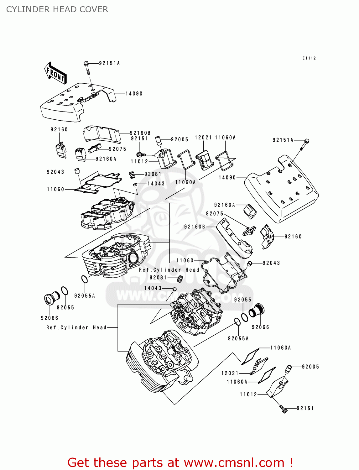 CYLINDER HEAD COVER VN1500F1 VN1500 CLASSIC 1998 AUSTRIA FG ST