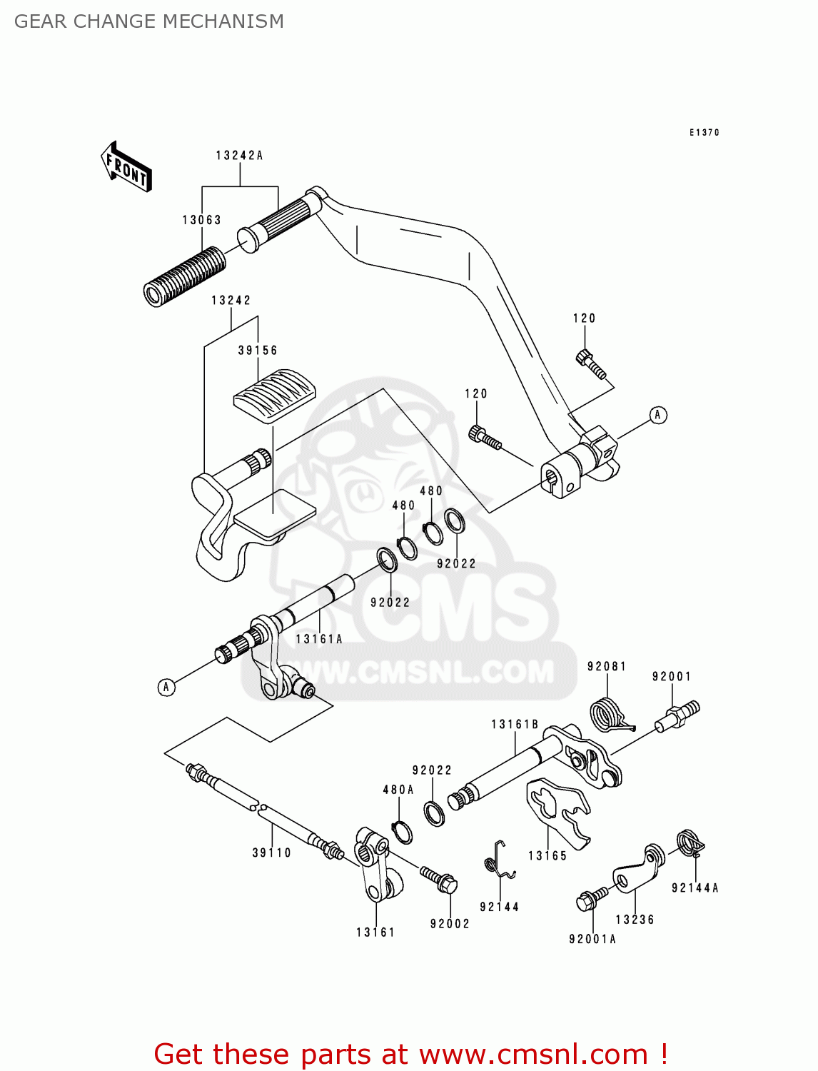 GEAR CHANGE MECHANISM VN1500F1 VN1500 CLASSIC 1998 AUSTRIA FG ST