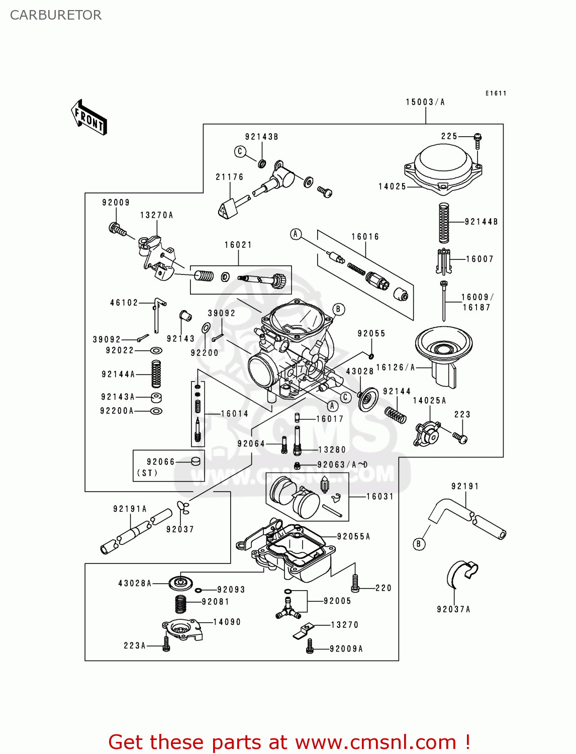 CARBURETOR VN1500F1 VN1500 CLASSIC 1998 AUSTRIA FG ST