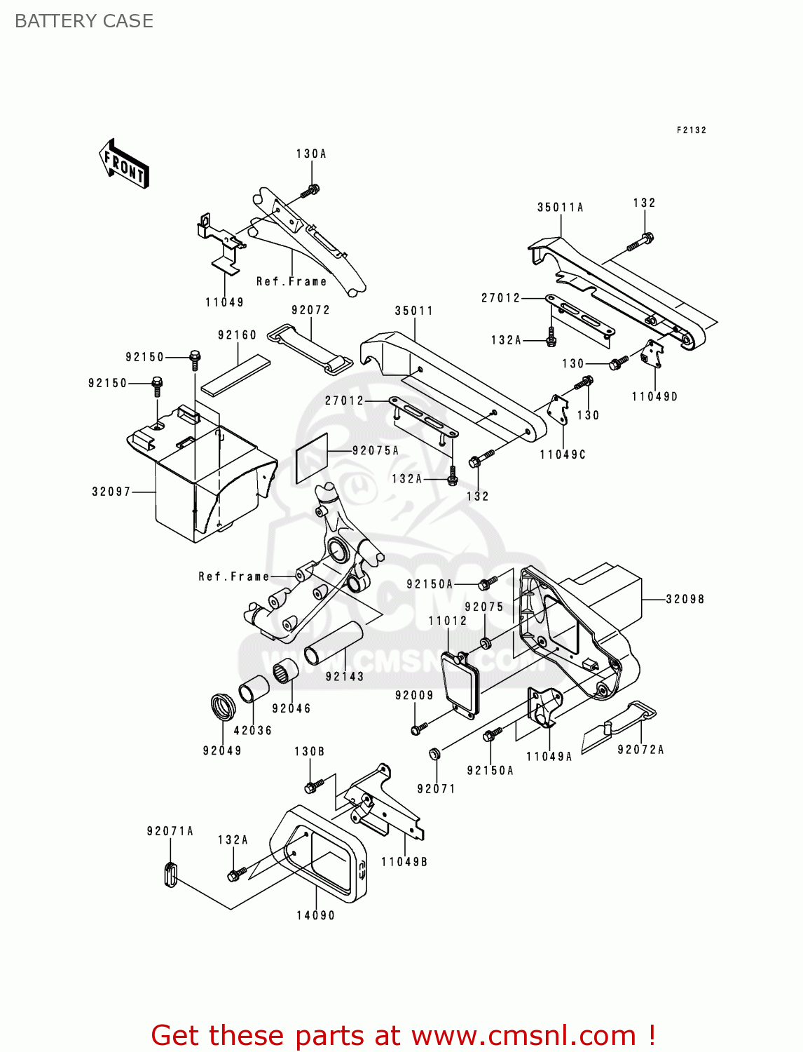 BATTERY CASE VN1500F1 VN1500 CLASSIC 1998 AUSTRIA FG ST