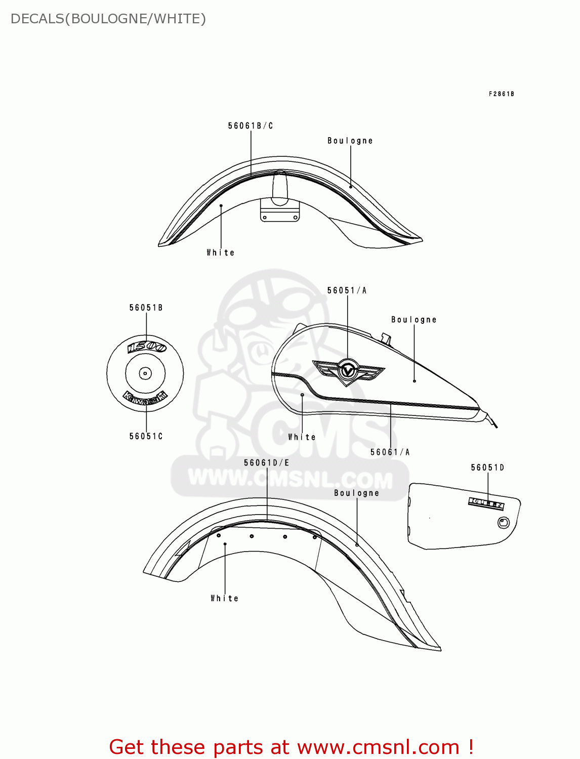 DECALS(BOULOGNE/WHITE) VN1500F1 VN1500 CLASSIC 1998 AUSTRIA FG ST