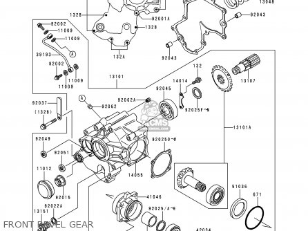FRONT BEVEL GEAR - VN1500F1 VN1500 CLASSIC 1998 AUSTRIA FG ST
