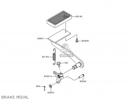 BRAKE PEDAL - VN1500F1 VN1500 CLASSIC 1998 AUSTRIA FG ST