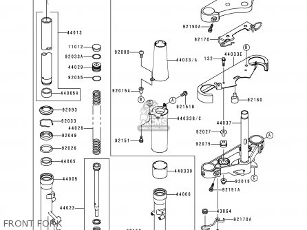 FRONT FORK - VN1500F1 VN1500 CLASSIC 1998 AUSTRIA FG ST