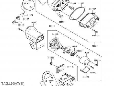 TAILLIGHT(S) - VN1500F1 VN1500 CLASSIC 1998 AUSTRIA FG ST