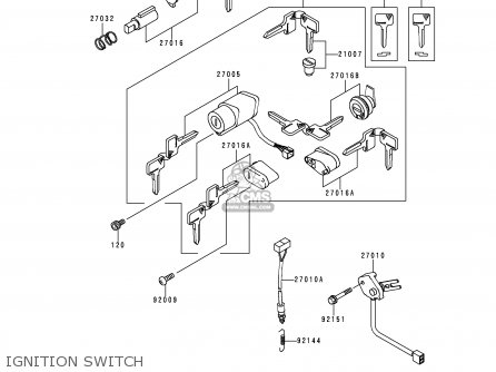 IGNITION SWITCH - VN1500F1 VN1500 CLASSIC 1998 AUSTRIA FG ST