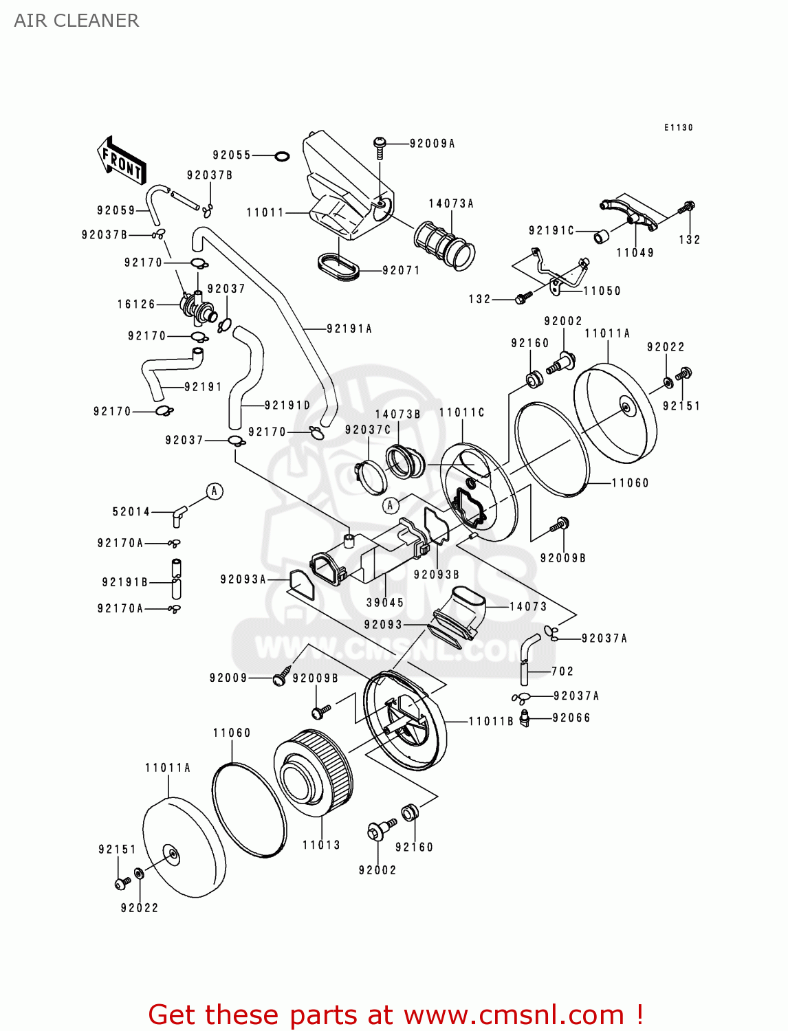 AIR CLEANER VN1500F2 VN1500 CLASSIC 1999 AUSTRIA FG ST