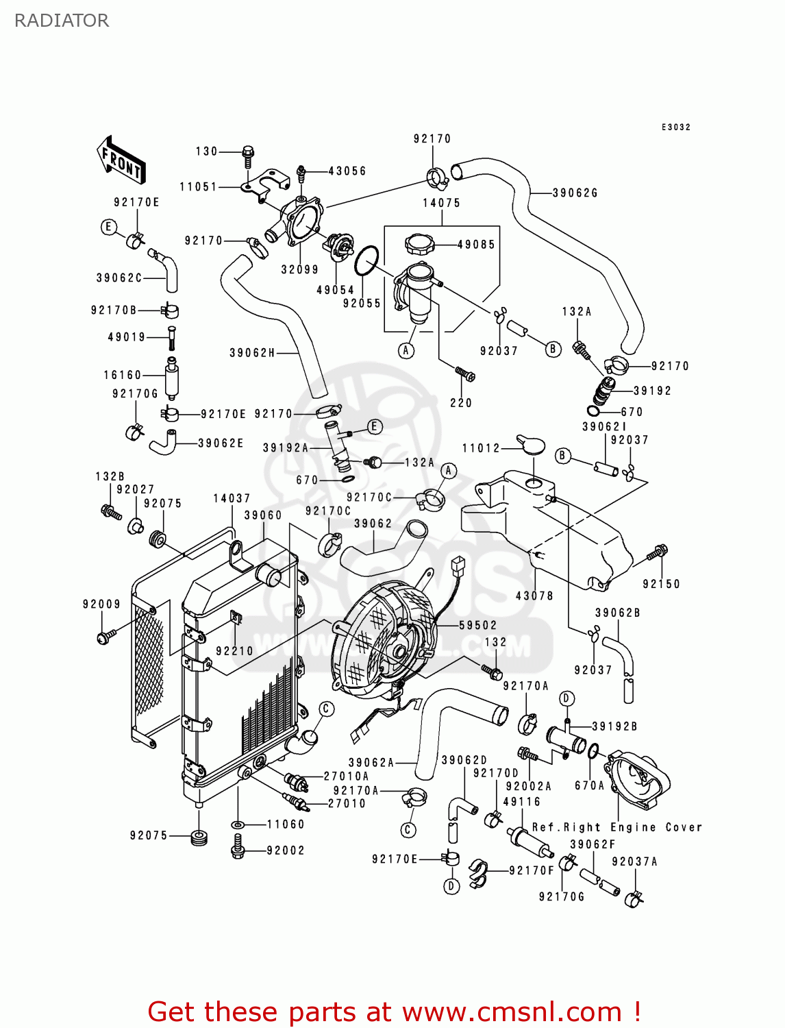 RADIATOR VN1500F2 VN1500 CLASSIC 1999 AUSTRIA FG ST