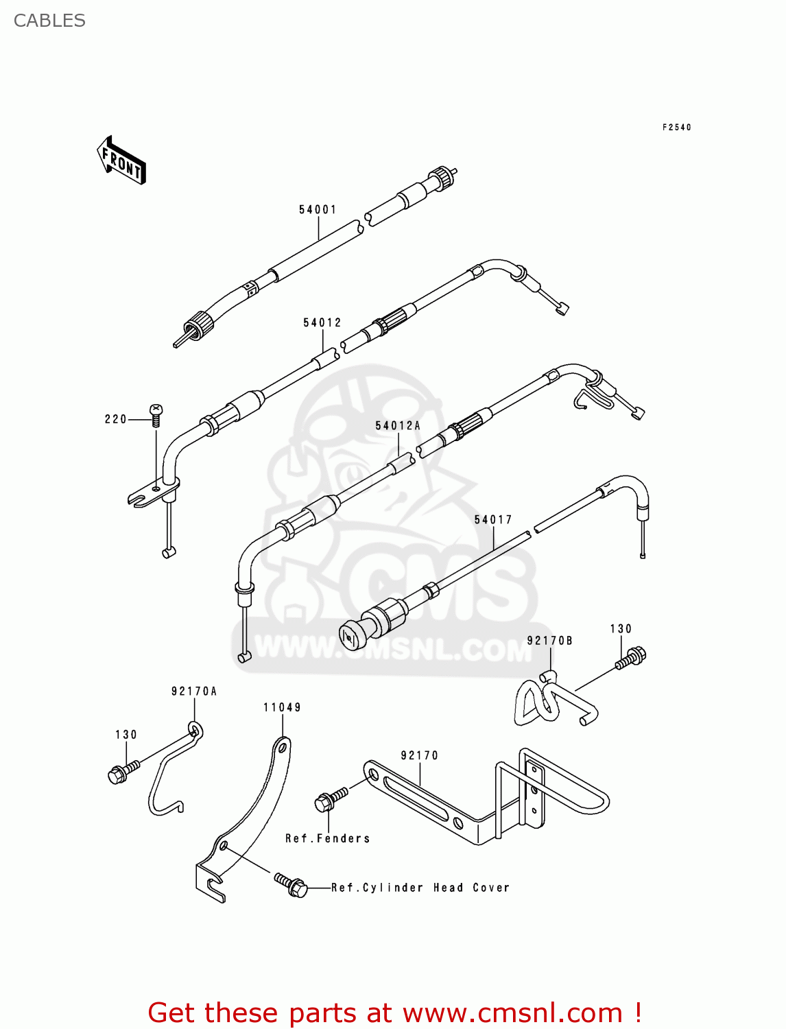 CABLES VN1500F2 VN1500 CLASSIC 1999 AUSTRIA FG ST