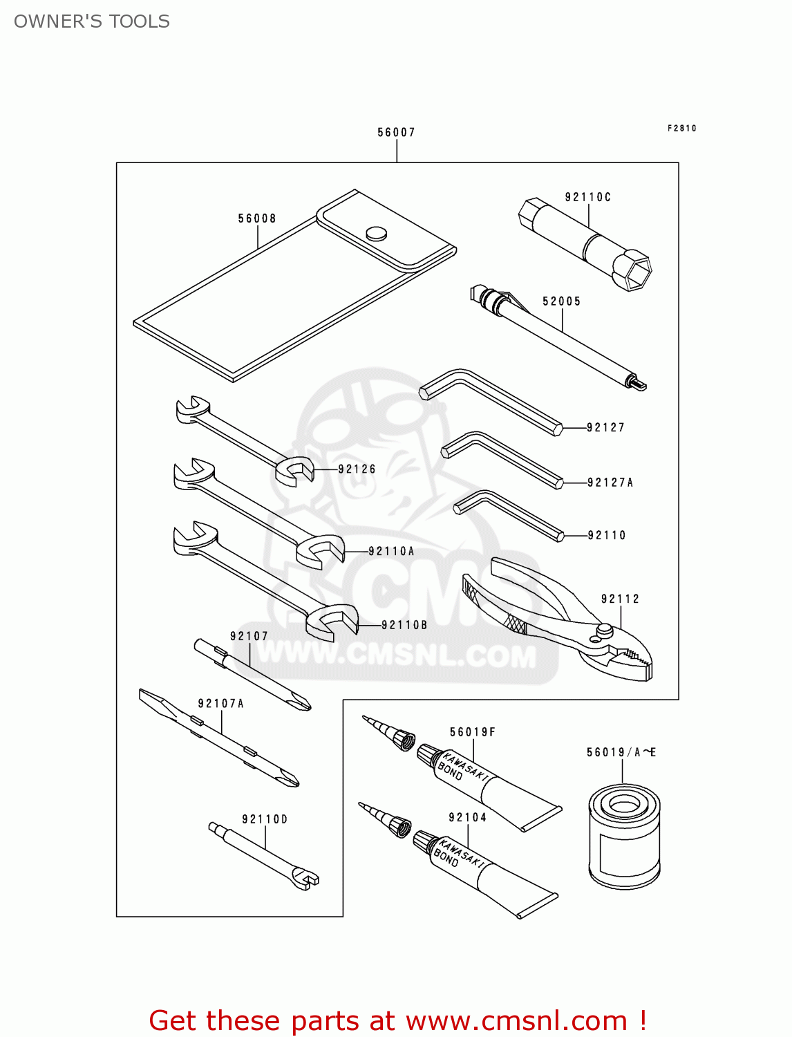 OWNER'S TOOLS VN1500F2 VN1500 CLASSIC 1999 AUSTRIA FG ST