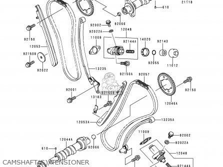 CAMSHAFT(S)/TENSIONER - VN1500F2 VN1500 CLASSIC 1999 AUSTRIA FG ST