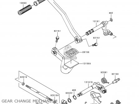 GEAR CHANGE MECHANISM - VN1500F2 VN1500 CLASSIC 1999 AUSTRIA FG ST