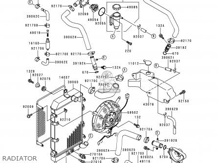 RADIATOR - VN1500F2 VN1500 CLASSIC 1999 AUSTRIA FG ST