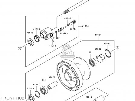FRONT HUB - VN1500F2 VN1500 CLASSIC 1999 AUSTRIA FG ST