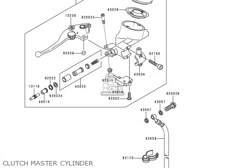 CLUTCH MASTER CYLINDER - VN1500F2 VN1500 CLASSIC 1999 AUSTRIA FG ST