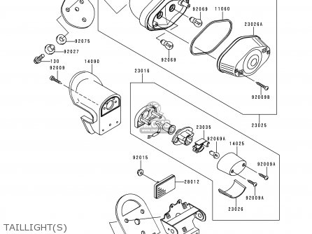 TAILLIGHT(S) - VN1500F2 VN1500 CLASSIC 1999 AUSTRIA FG ST