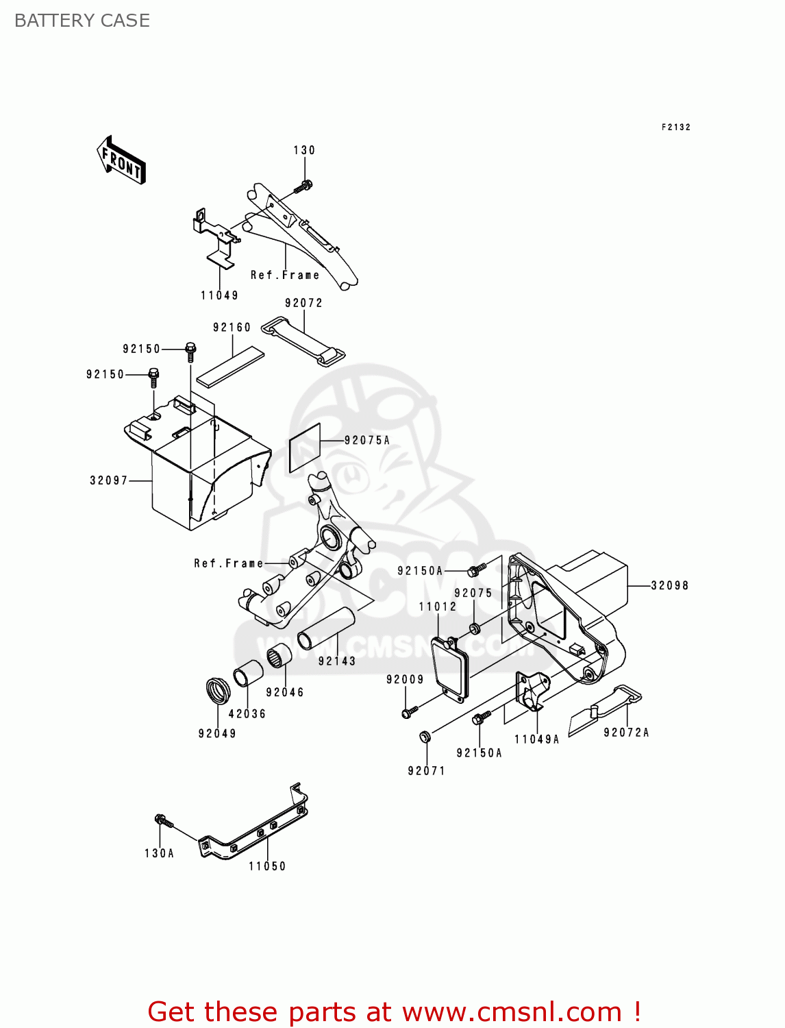 BATTERY CASE VN1500G1 VN1500 CLASSIC TOURER 1998 EUROPE UK FR NL IT NR SD SP