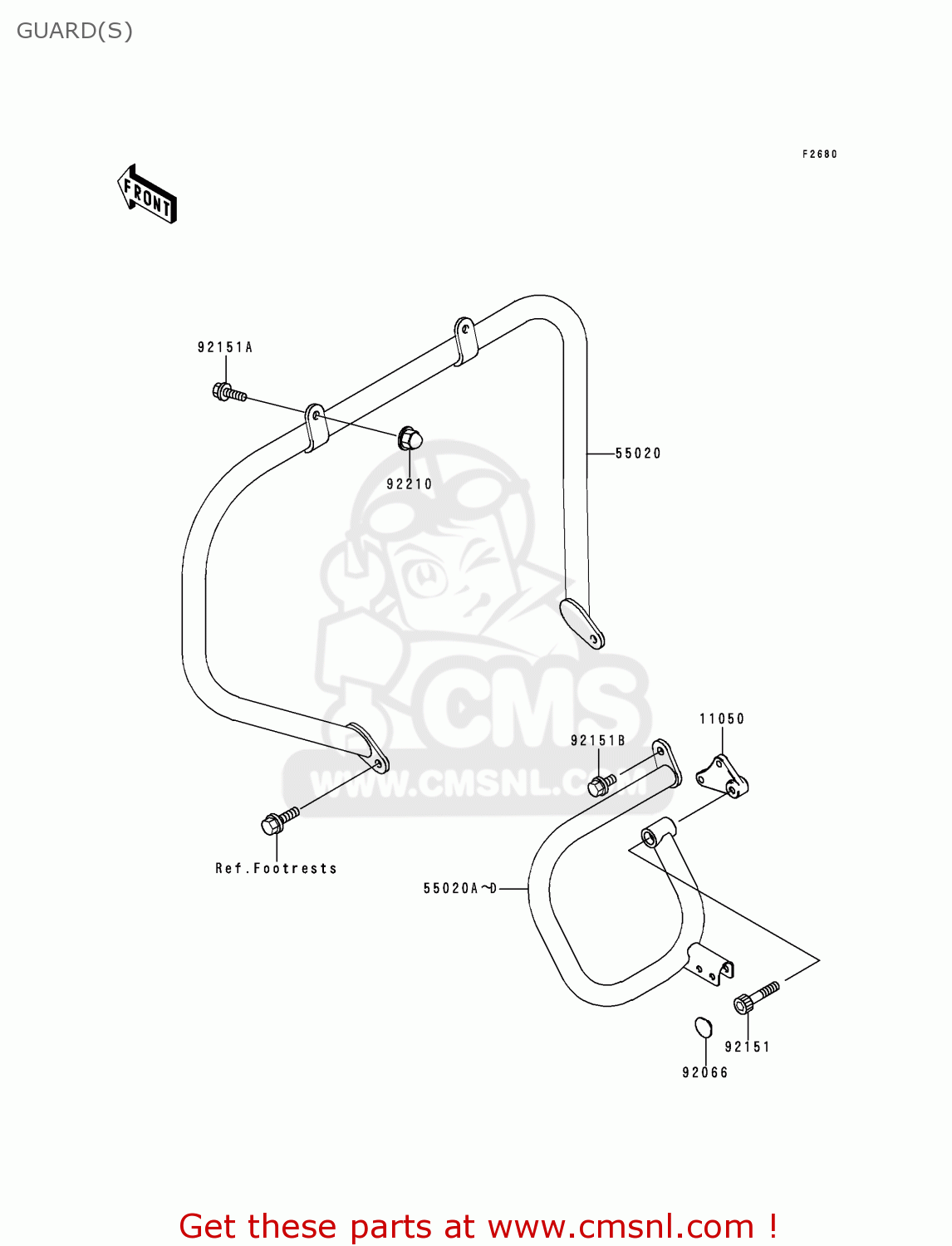 GUARD(S) VN1500G1 VN1500 CLASSIC TOURER 1998 EUROPE UK FR NL IT NR SD SP