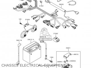 CHASSIS ELECTRICAL EQUIPMENT - VN1500G1 VN1500 CLASSIC TOURER 1998 EUROPE UK FR NL IT NR SD SP