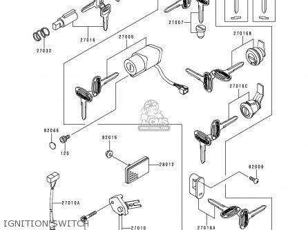IGNITION SWITCH - VN1500G1 VN1500 CLASSIC TOURER 1998 EUROPE UK FR NL IT NR SD SP