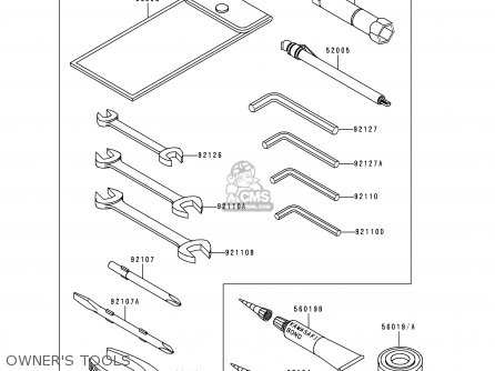 OWNER'S TOOLS - VN1500G1 VN1500 CLASSIC TOURER 1998 EUROPE UK FR NL IT NR SD SP