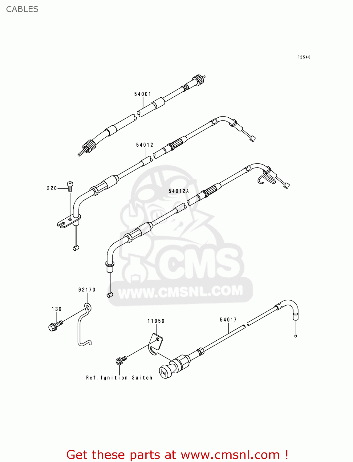 CABLES VN1500G1 VULCAN NOMAD 1999 USA CALIFORNIA CANADA