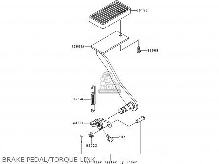 BRAKE PEDAL/TORQUE LINK - VN1500G1 VULCAN NOMAD 1999 USA CALIFORNIA CANADA