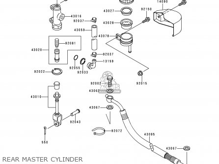 REAR MASTER CYLINDER - VN1500G1 VULCAN NOMAD 1999 USA CALIFORNIA CANADA