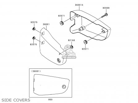 SIDE COVERS - VN1500G1 VULCAN NOMAD 1999 USA CALIFORNIA CANADA