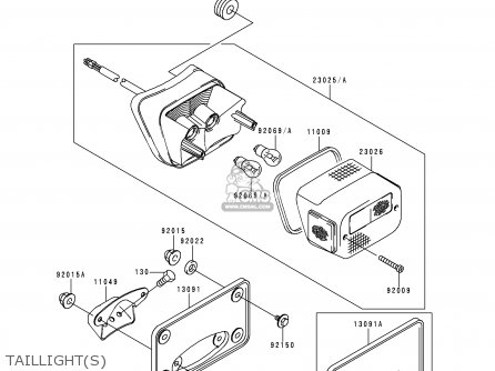 TAILLIGHT(S) - VN1500G1 VULCAN NOMAD 1999 USA CALIFORNIA CANADA