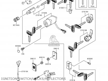 IGNITION SWITCH/LOCKS/REFLECTORS - VN1500G1 VULCAN NOMAD 1999 USA CALIFORNIA CANADA