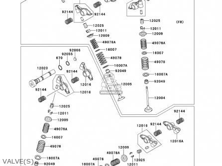 VALVE(S) - VN1500G1A 1999 USA CALIFORNIA CANADA