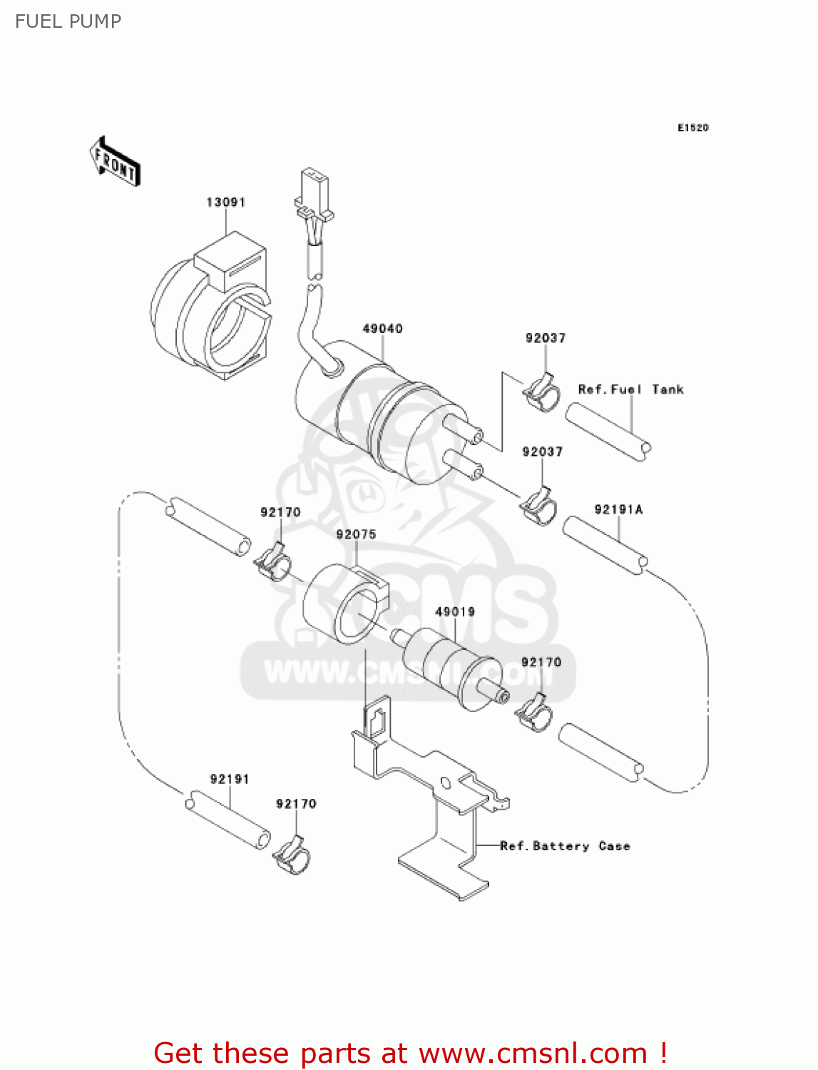 FUEL PUMP VN1500G1A VULCAN 1500 NOMAD 1999 USA CALIFORNIA CANADA