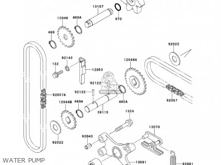 WATER PUMP - VN1500G1A VULCAN 1500 NOMAD 1999 USA CALIFORNIA CANADA