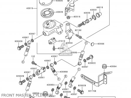 FRONT MASTER CYLINDER - VN1500G2 VN1500 CLASSIC TOURER 1999 EUROPE UK FR NL IT NR SD SP