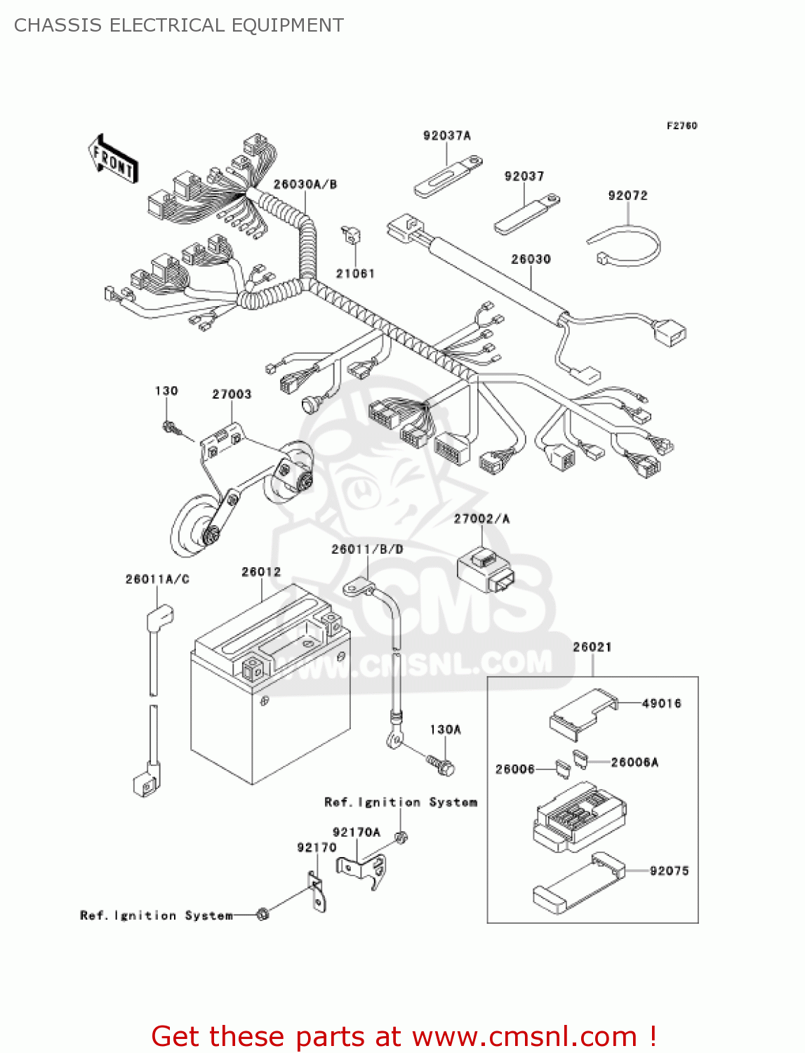 CHASSIS ELECTRICAL EQUIPMENT VN1500G2A 2000 USA CALIFORNIA CANADA