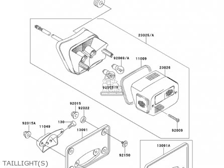 TAILLIGHT(S) - VN1500G2A 2000 USA CALIFORNIA CANADA
