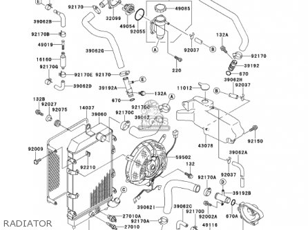 RADIATOR - VN1500G2A 2000 USA CALIFORNIA CANADA