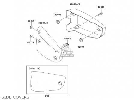 SIDE COVERS - VN1500G2A 2000 USA CALIFORNIA CANADA