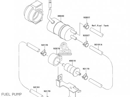 FUEL PUMP - VN1500G2A 2000 USA CALIFORNIA CANADA