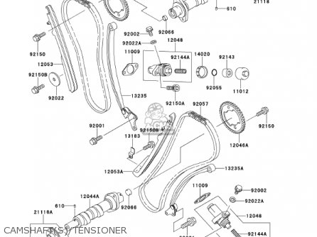 CAMSHAFT(S)/TENSIONER - VN1500G2A 2000 USA CALIFORNIA CANADA