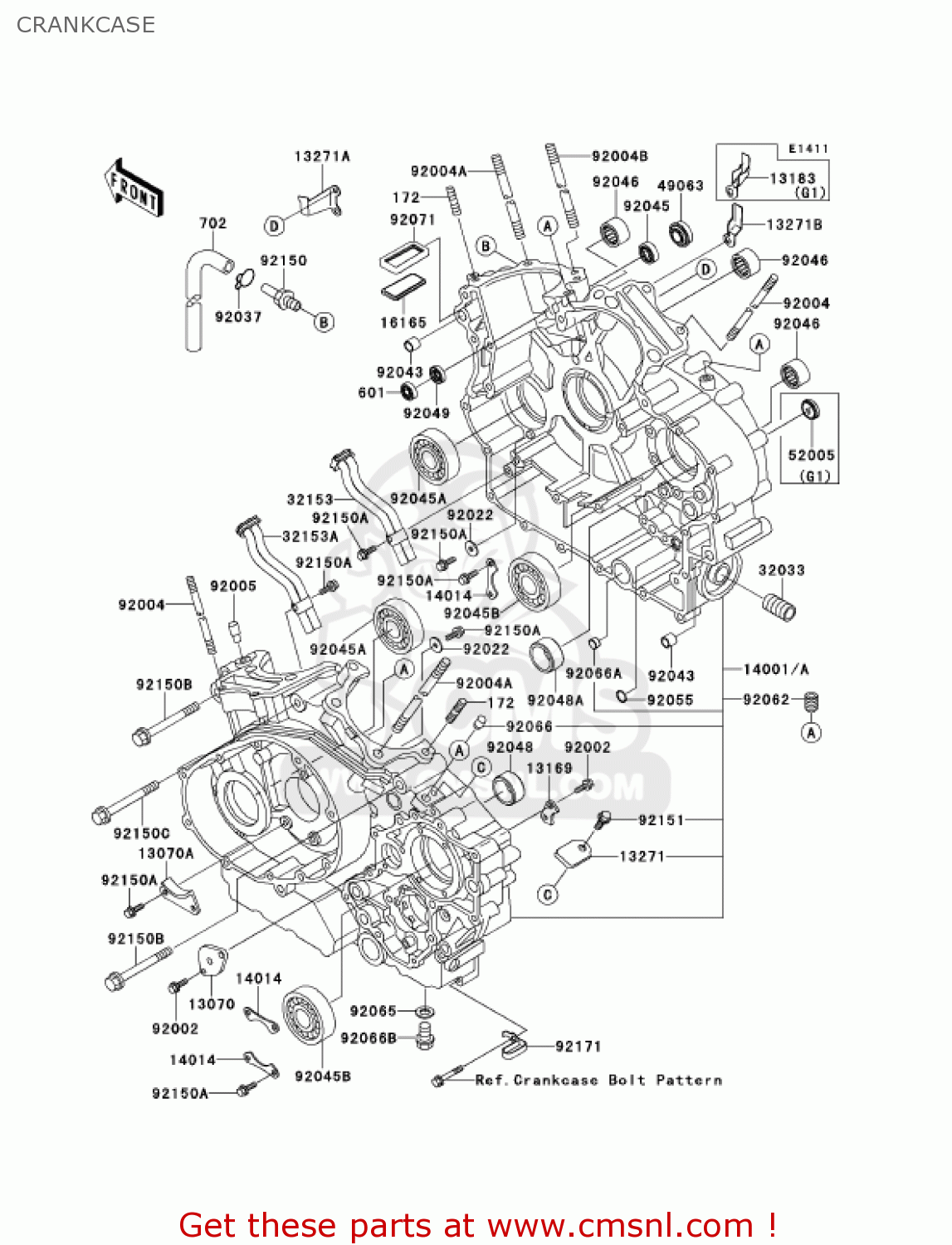 CRANKCASE VN1500G2A VULCAN 1500 NOMAD 2000 USA CALIFORNIA