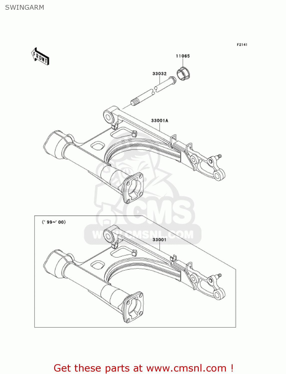 SWINGARM VN1500G2A VULCAN 1500 NOMAD 2000 USA CALIFORNIA