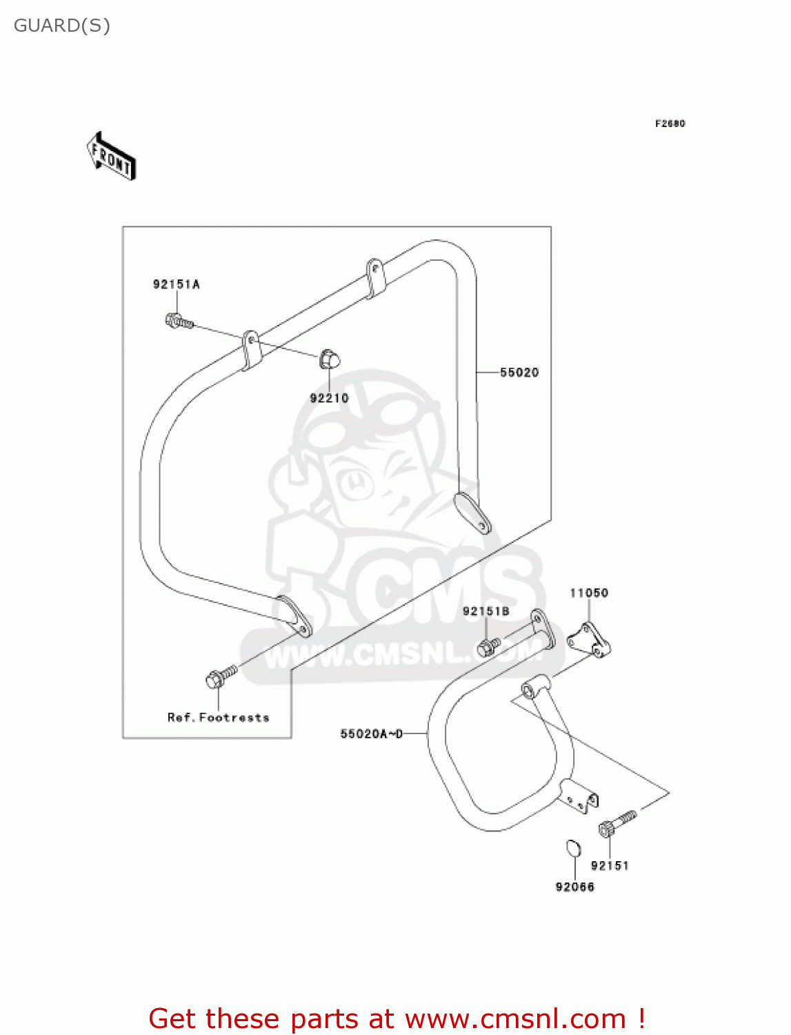 GUARD(S) VN1500G2A VULCAN 1500 NOMAD 2000 USA CALIFORNIA