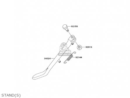 STAND(S) - VN1500G2A VULCAN 1500 NOMAD 2000 USA CALIFORNIA
