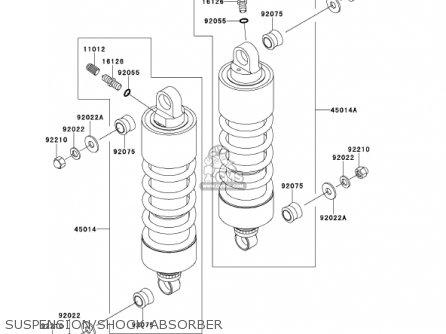 SUSPENSION/SHOCK ABSORBER - VN1500G2A VULCAN 1500 NOMAD 2000 USA CALIFORNIA