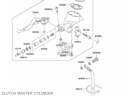 CLUTCH MASTER CYLINDER - VN1500G2A VULCAN 1500 NOMAD 2000 USA CALIFORNIA