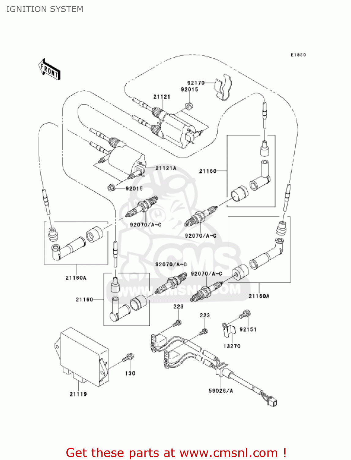 IGNITION SYSTEM VN1500G3 VULCAN 1500 NOMAD 2001 USA CALIFORNIA